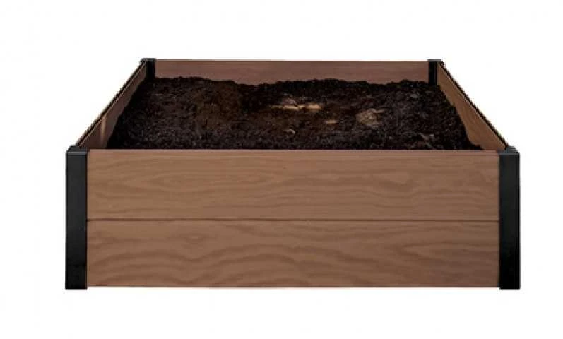 Keter plastikinė pakelta lysvė, klevo spalvos, 106x106x32, atspari oro sąlygoms, 249299