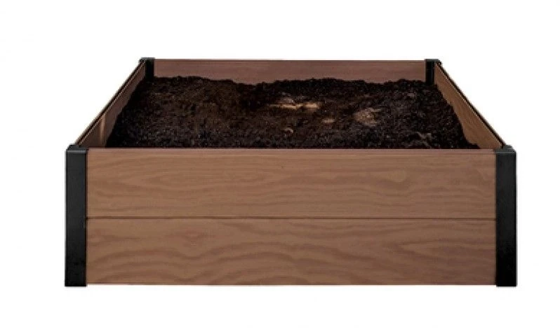 Keter plastikinė pakelta lysvė, klevo spalvos, 106x106x32, atspari oro sąlygoms, 249299