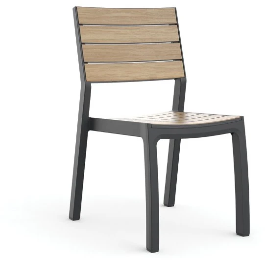 Keter Garden chair Deco Corale teak tone/pilka