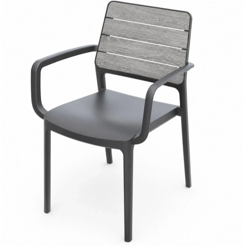 Keter Garden chair Deco Porto Armchair light pilkas/pilkas