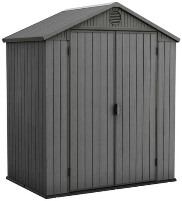 Keter sodo namelis Darwin 6x4, pilkos spalvos, 190 x 121 x 221 cm