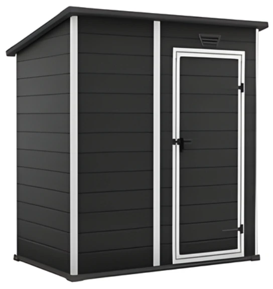 Keter sodo sandėliukas „Essential Shed“, 6x4, tamsiai pilkas/baltas