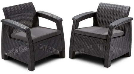 Lauko baldų komplektas Keter Corfu duo set