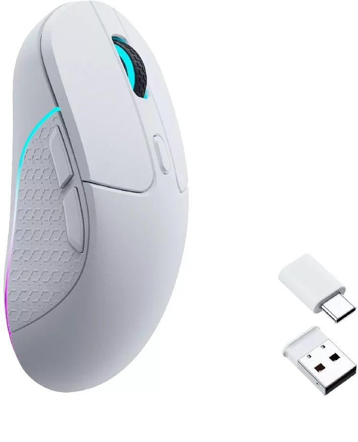 Keychron M3 Wireless (M3-A3) 1000Hz Baltas (Balta) Belaidė Žaidimų Pelė