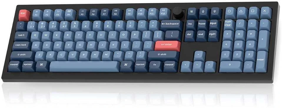 Keychron V6 Max QMK/VIA Wireless RGB – US išdėstymas – Hot-Swappable Gateron Jupiter Raudona (V6M-D1) Belaidė Custom Žaidimų Klaviatūra