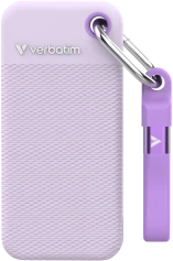 Kietasis diskas Dysk Zewnętrzny Verbatim Pocket SSD 1TB USB-C 3.2 gen.2 balta-violetinė 32322