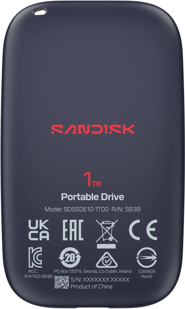 Išorinis kietasis diskas SanDisk Portable Drive, 500 GB