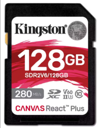 Atminties kortelė Kingston | UHS-II Video Speed Class (V60) | 128 GB | SD | Flash atminties klasė Class 10, UHS-II, U3, V60