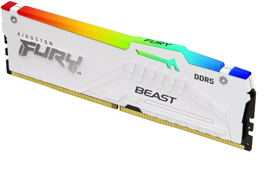 RAM „Kingston KF564C32BWEA-32“ 32 GB 6400 MT/s DDR5 CL32 DIMM FURY Beast Baltas RGB EXPO | „Kingston“