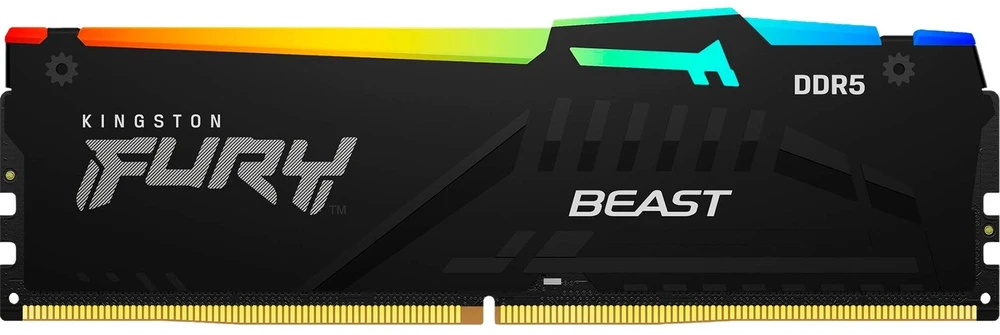 RAM Kingston | FURY Beast Juodas RGB EXPO | 16 GB | DDR5 | 6000 MHz | PC/serveris | Registracijos Nr. | ECC Nr.