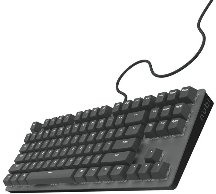 Klaviatūra Nubi NK87 Juodas, G3MS Sapphire Switch, US