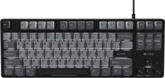 Klaviatūra žaidimams Fury Kanabo K2 US su laidu mechaninė podświetlena juoda-pilka