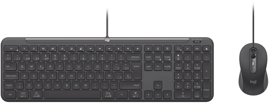 Klaviatūra LOGITECH Signature Slim MK620 su laidu Combo verslui - GRAPHITE - US INT'L - USB - N/A - INTNL-973 - USB-C
