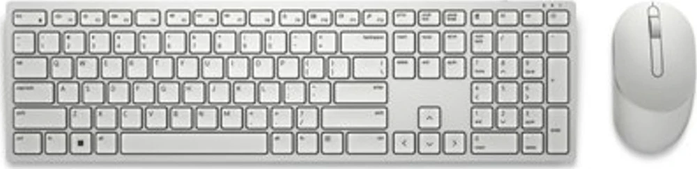 Dell | Klaviatūra ir pelė | KM5221W Pro | Klaviatūros ir pelės rinkinys | Wireless | su pele | Russian | Baltas