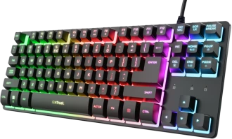 Trust GXT 833 Thado TKL klaviatūra Gaming USB QWERTY US English Juodas