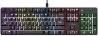 Trust GXT 871 Zora QWERTY US English - USB klaviatūra žaidimams (juodas)