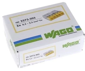 Jungtis 5x0.5-2.5mm geltona WAGO