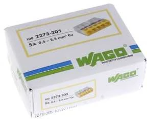 Jungtis 5x0.5-2.5mm geltona WAGO