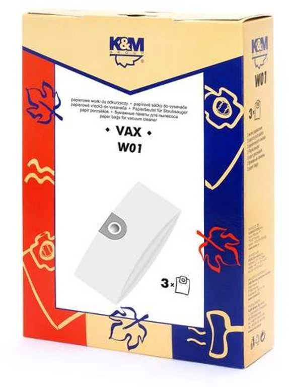 Dulkių siurblio maišeliai K&M VAX KM-W01 3vnt.