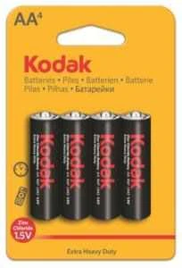 Kodak AA elementai, 4 vnt. pakuotė