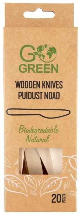 Kellys Gogreen Wooden knives Go Žalias 20 pcs/0,06kg