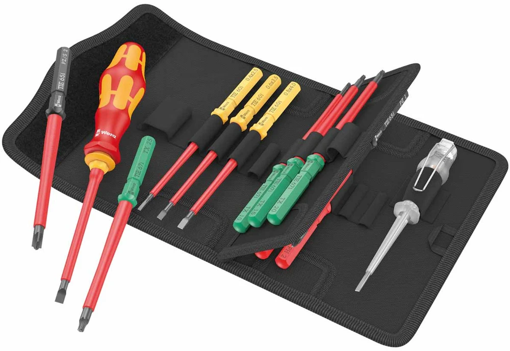 Atsuktuvų rinkinys (16 vnt) elektrikams VDE 1000V 006607 Wera