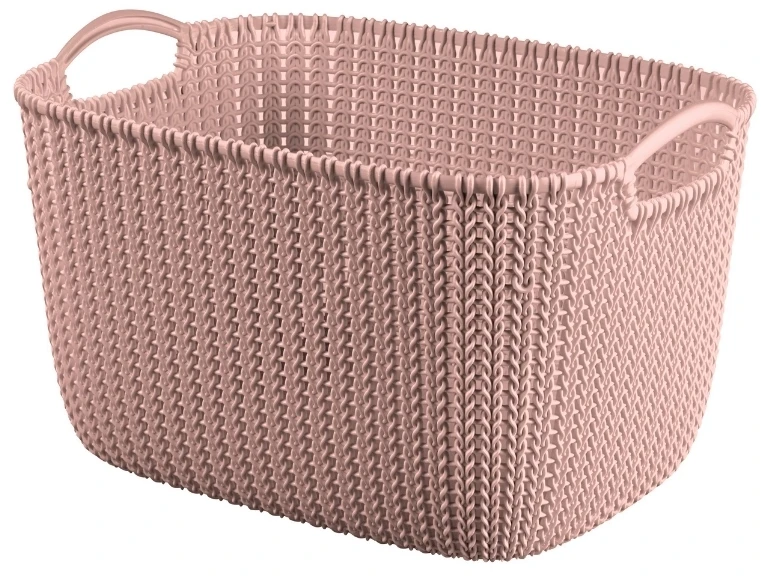 La Ka Pe Curver Basket Knit L rectangle 19L 40x30x23cm pink