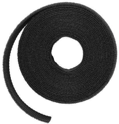 LABEL THE CABLE Dual Velcro Roll 3m - juodos spalvos
