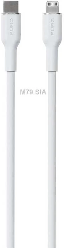 Kabelis USB Puro USB-C – Lightning 1,5 m Baltas (PUR686)