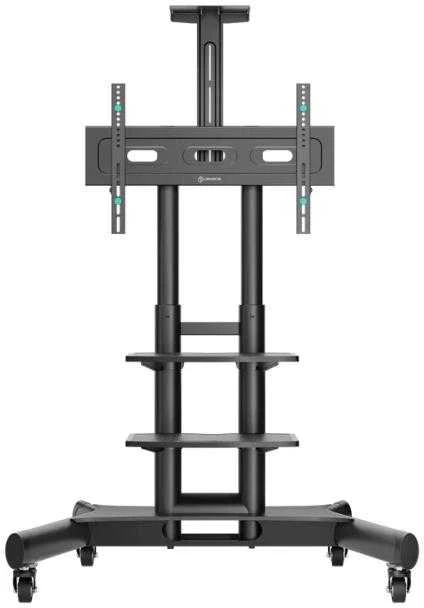 Laikiklis ONKRON mobilus televizoriaus stovas su ratukais 40–70 col., iki 45,5kg, VESA 600 × 400 TS1552-BLK-DE
