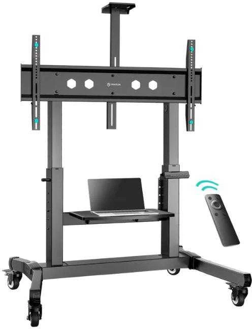 Laikiklis ONKRON TS1991E-B Mobilus motorizuotas stovas televizoriams arba interaktyvioms panelėms 50‘-100’, maks. 130 kg, juodas