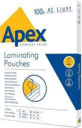 Fellowes APEX – šviesi A3 laminavimo plėvelė, 100 vnt (6001901)