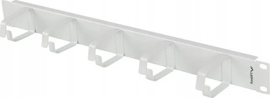 Lanberg Cable Organizer 19" 1U su 5 metalinėmis B tipo rankenomis