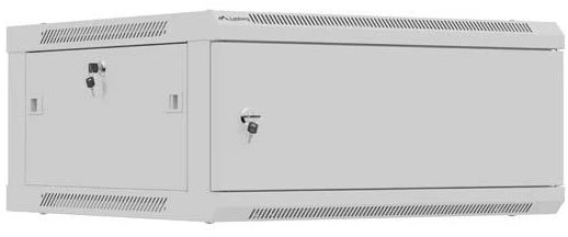 Lanberg prie sienos montuojama instaliacinė spintelė 19" 4U 600X600 | WF01-6604-00S | Pilkas