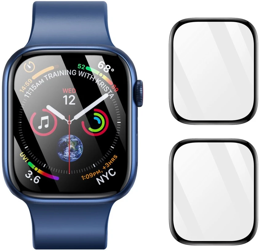 LCD apsauginis stikliukas Dux Ducis Pmma (2Pack) Apple Watch 45mm juodas