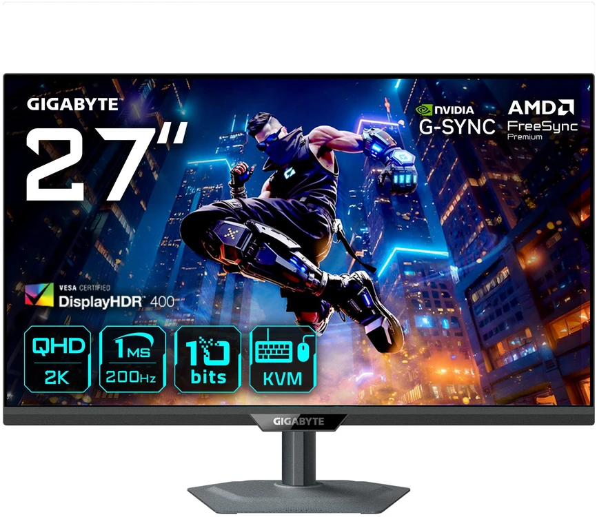 LCD Monitorius GIGABYTE 27 " 2560 x 1440 pikselių Quad HD Native aspect ratio 16:9 LED Flat M27Q2EK