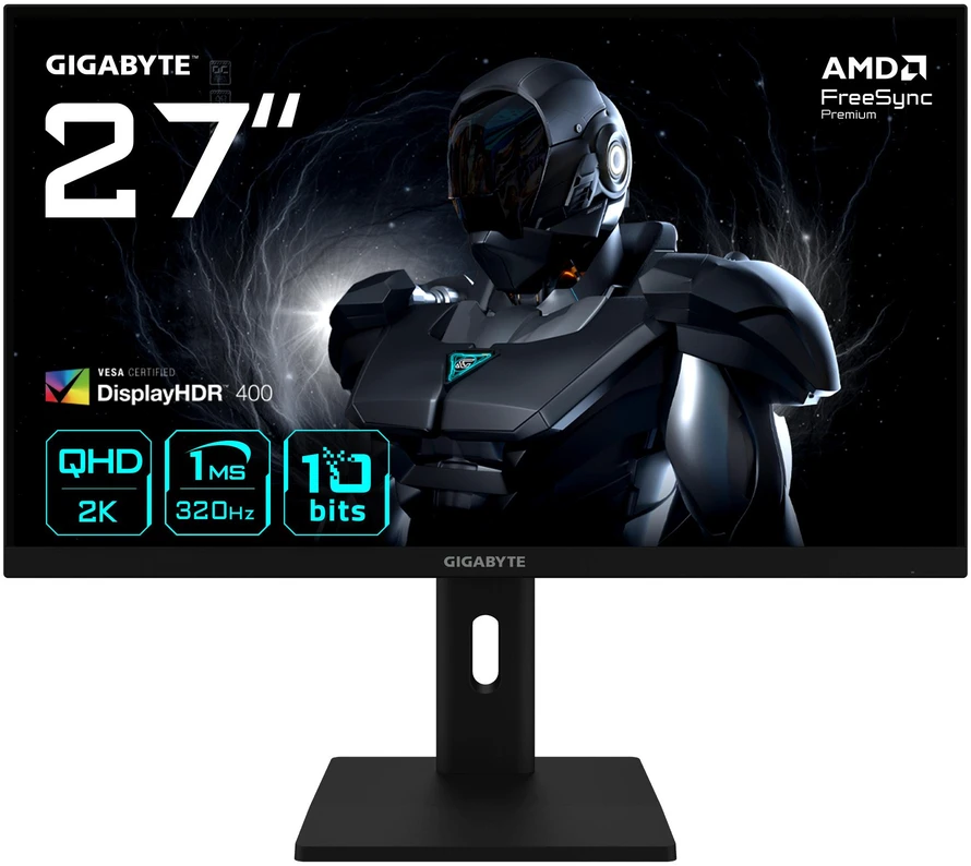 LCD Monitorius GIGABYTE 27 " 2560 x 1440 pikselių Quad HD Native aspect ratio 16:9 LED Flat G27Q3EK