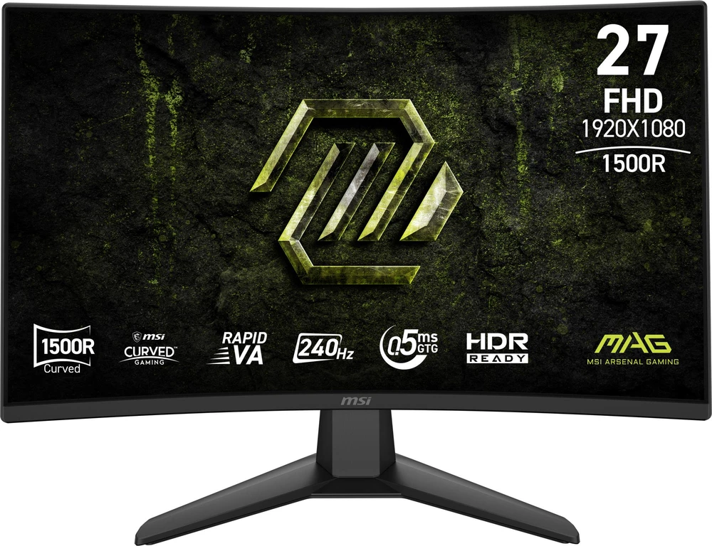 Monitorius MSI MAG 274CF X24 - 240Hz | „Full HD“ | VA lenktas | 27"