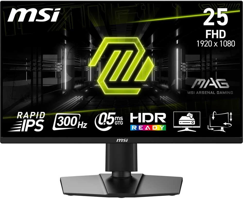 MSI MAG 255PXF computer monitorius 62.2 cm (24.5") 1920 x 1080 pikselių Full HD Juodas