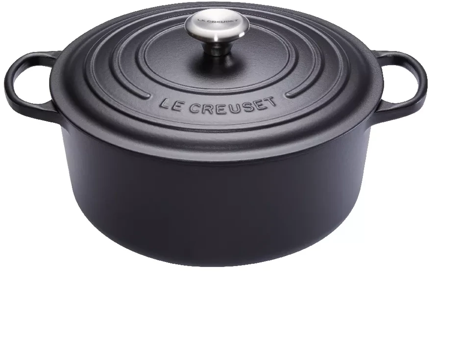 Puodas LeCreuset Signature 26 cm, juodas