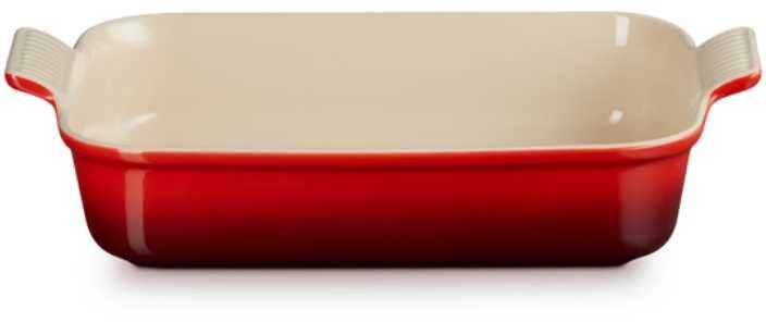 Le Creuset Stačiakampė „Heritage“ keramikos kepimo forma, 32 x 24 cm / 4 l, oranžinė 0843251103065