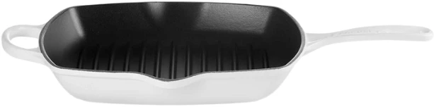 Le Creuset Cast iron grill pan square 26x26cm baltas
