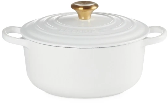 Le Creuset Cast iron puodas round Ø24cm / 4.2L baltas