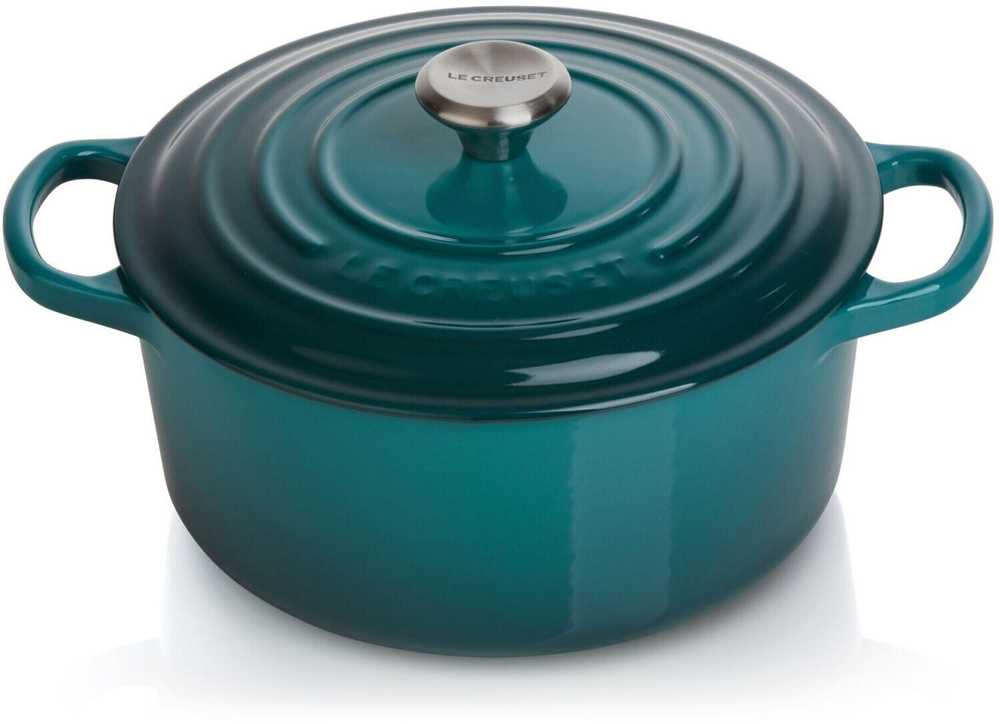Le Creuset BRÄTER RUND SIG 24 CM DEEP TEAL
