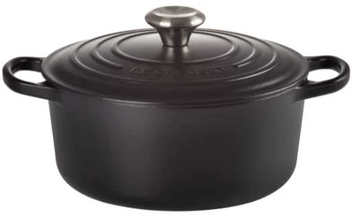 Puodas LeCreuset Signature 24 cm, juodas