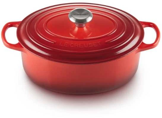 Troškintuvas Le Creuset Signature, ovalus, 27 cm, 4,1 l, vyšninis