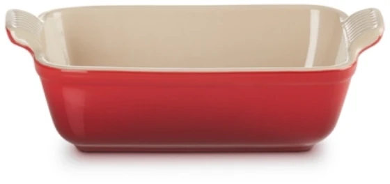 Le Creuset Stačiakampė „Heritage“ keraminė kepimo forma, 19 x 14 cm / 1 1 l, oranžinė 0843251102471