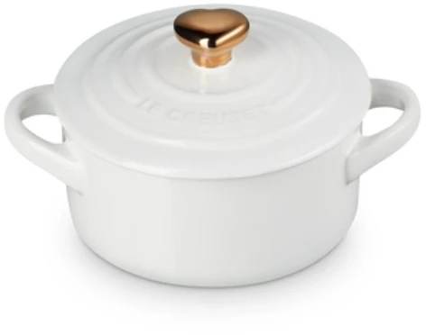 Le Creuset Mini Cocotte akmens masės indas Ø10cm baltas