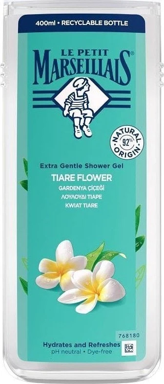 CREAM LE PETIT MARSEILLAIS_ Extra Gentle Shower Kreminis švelnus kremas po dušu Monoi 400 ml