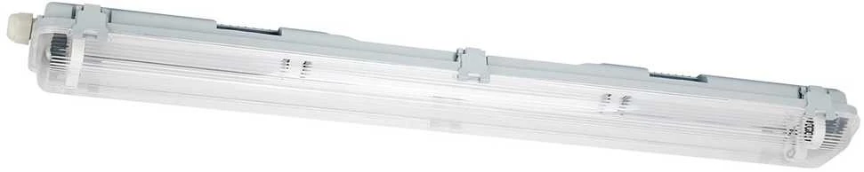 Led Line Lite Hermetinis šviestuvas VANTO 2xT8 IP65 60cm pilkas ABS/PS su reflektorium